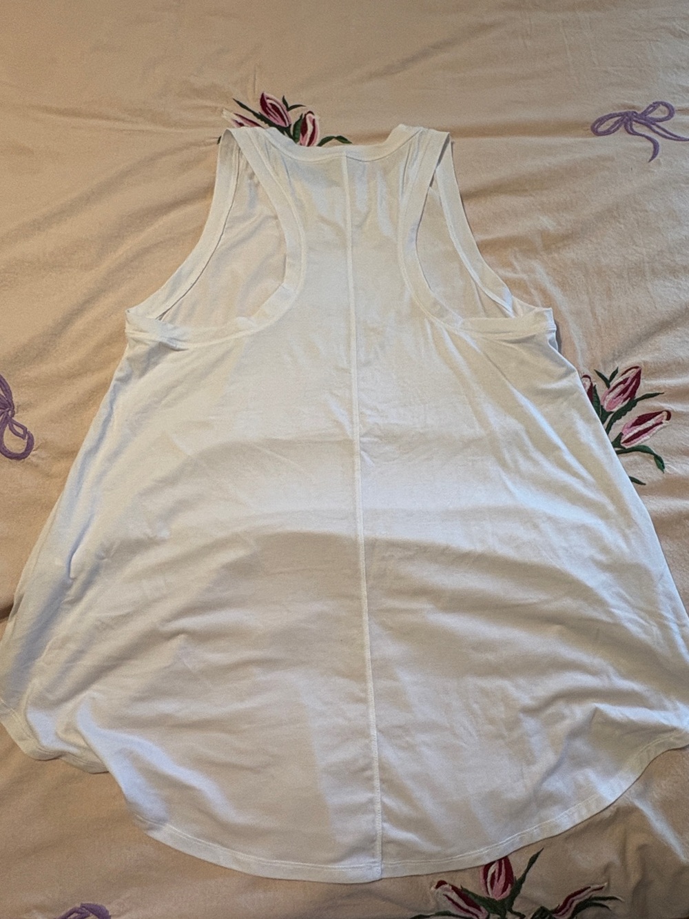 Athleta White High-Low Sleeveless Racerback Tank - Picture 7 of 7